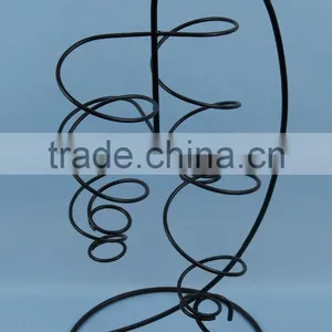 Climbing Tendril Hanging Wine Rack, Black thumbnail-1