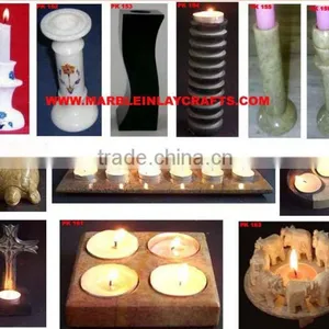 Soapstone Antique Tea-light Candle Holders ~ Carved Soapstone Tea Light Candle Holder thumbnail-1
