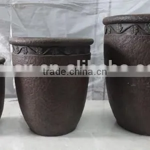 UV Resistance Garden Outdoor Fiberg Clay Planter Pot thumbnail-1
