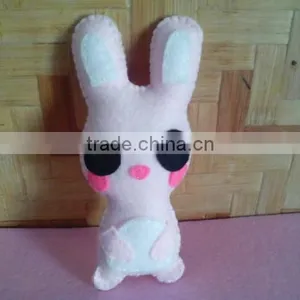 2017 Hot New Bestselling Product Wholesale Felt Plush Cute Pink Bunny Doll Small Plushies Toy Made in China thumbnail-1