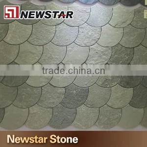 Newstar Stone Split Surface Slate Fish Scale Mosaic Tile for Exterior Wall thumbnail-1