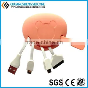 Multifunction Data Wire Case, Silicone Data Line Holder, Silicone Data Link Box thumbnail-1