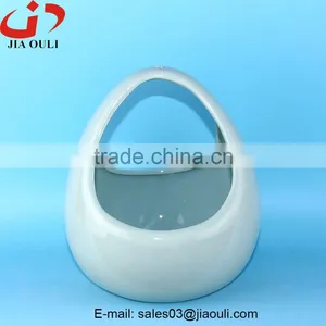 New Design EASTER Decoration Ceramic Egg Basket thumbnail-2