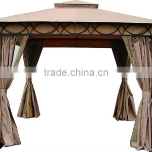 3x4M Outdoor Hexagonal Steel BBQ Gazebo Designs thumbnail-1