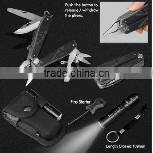 Pouch Kit With Fire Starter and Flashlight With Multi-tool thumbnail-1