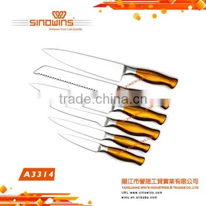 A3386 Fashionable 6pcs Stainless Steel Kitchen Knife Set thumbnail-3