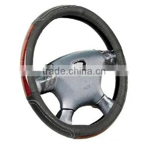 Good View High Quality Car Leather Car Steering Wheel Cover thumbnail-1