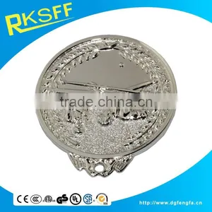 Zinc Alloy Silver Billiard Ball Medal Sports Medal With Ribbon thumbnail-1