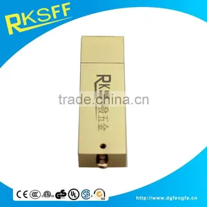 2017 Business Gifts Zinc Alloy Gold Plating USB Shell With Logo thumbnail-6