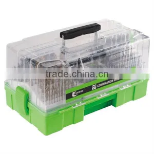 303 Piece Fantastic Twist Drill,masonry Drill and Wood Drill Set in Plastic Case thumbnail-1