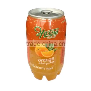 300ml PET Canned Fruit Flavor Soda Drink With Carbonate thumbnail-2