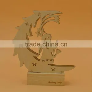 2015 Newest Top Quality Wooden Christmas Decor Gift With Light thumbnail-3