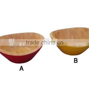 Good Quality Bamboo Salad Bowl for Fruit Salad Use thumbnail-1
