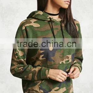 Custom Clothing Manufacturers, Pullover Custom Hoodies Long Sleeves Camo Print Custom Brand Branded Hoody thumbnail-2