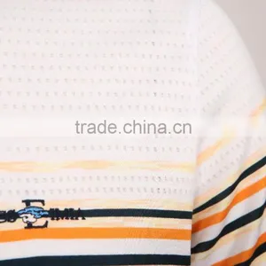 Mens Private Label White Stripe Cotton Solid t Shirt thumbnail-5