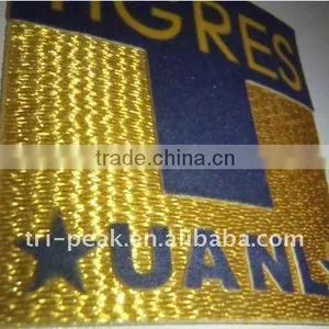3D Embroidery Football Jersey Badge/patch + Flocking Heat Transfer thumbnail-1
