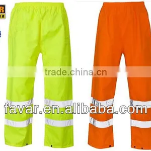 Hi Vis Oxford Trousers Waterproof Windproof Pants thumbnail-1