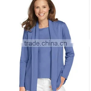 Popular Pima Cotton Fabric In An Everyday Cardigan Style, Woman Sweater thumbnail-1