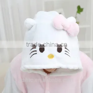 Flannel Cartoon Adult Animal Jumpsuit Animal Pajamas Jumpsuit Kitty Design thumbnail-4