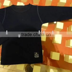 100%merino Wool Thermal Children Underwear Top for 7-10years Old thumbnail-1