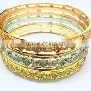 Wholesale Designer Fancy Silver,Copper,Gold Finish Kada Set, Contemporary Indian Jewelry thumbnail-1