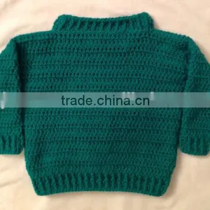 New Design Child's Crochet Santa Sweater thumbnail-4