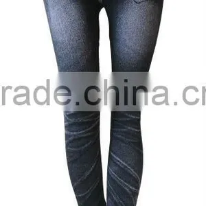 Jeans Printing Leggings Seamless Woman Underwear Ladies Seamless Leggings thumbnail-6