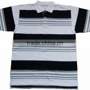 Fashion Stripe Polo Tshirts for Man thumbnail-1
