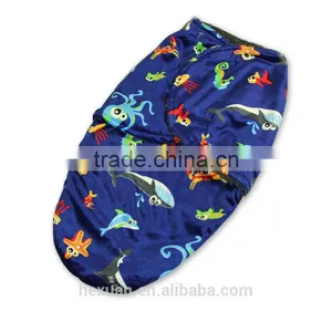 Custom Kids Embroidery Flannel Fleece Swaddle Baby Blanket thumbnail-3