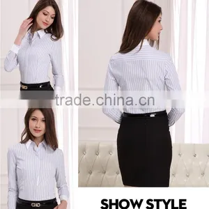 Women's Business Shirt With Long Sleeve (DSHL027) thumbnail-2