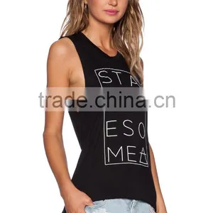 Blank Drop Armhole Muscle Tank thumbnail-1