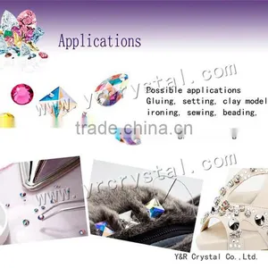 Peridot Crystal Strass Stone Sew on for Wedding Dress thumbnail-5