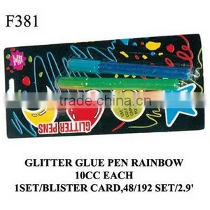 F381 GLITTER GLUE PEN RAINBOW thumbnail-1