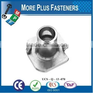 Made in Taiwan Stainless Steel Black Phosphate Four Three Prong Tee Nuts thumbnail-5