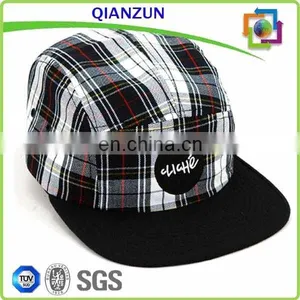 Floral Brim 5 Panel Hat Wholesale Front Patch Logo 5 Panel Hat/Cap thumbnail-6