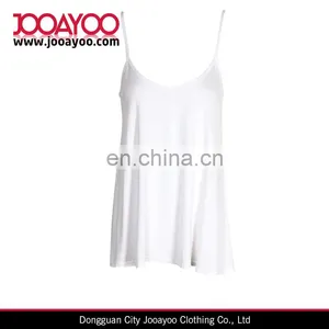 Classic Swing Shape Spaghetti Straps Scoop Neckline Tank Tops For Women thumbnail-3