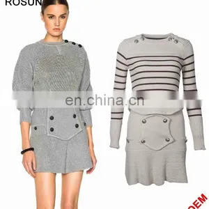 Ladies European Designs Knit Church Dress Suits thumbnail-1