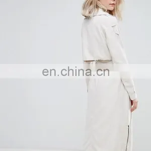 New Women Fashion Long Jacket With Pocket and Hat Ladies Winter Pictures Dust Coats thumbnail-3