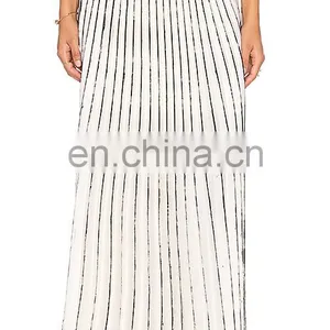 Latest Design Long Pleated Skirt Models Top Designs thumbnail-2
