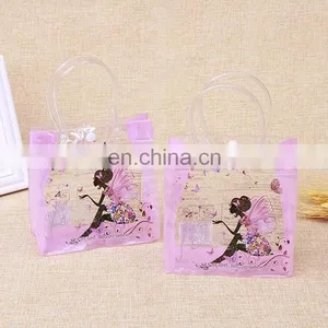 Eco-friendly Square Pvc Bag Clear Custom Gift/jelly/toys/cloth Packaging Bag With Handle thumbnail-1