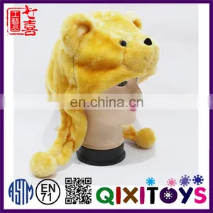 Hot Sell Good Quality Promotional Item Interesting Plush Animal Shaped Hat Factory in China thumbnail-2