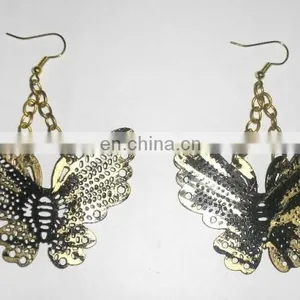 Cut Work Earrings Brass Earrings Costume Jewelry thumbnail-1