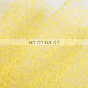 2015 Most Popular Europe Product Flower Decoration Yellow Plastic Mesh Fabric thumbnail-2
