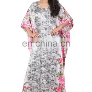 Floral Printed Medium Length Kaftan / Decent Daily Wear High Quality Kaftan / Latest Indian Ethnic Wear (kaftans 2017) thumbnail-2