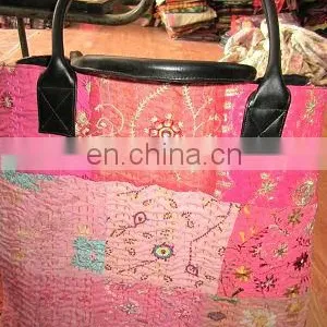 KANTHA LEATHER HANDBAG thumbnail-1