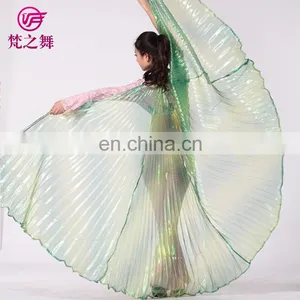 P-9070 Russia Hot Sale Translucent Gradient Color Adult 360 Degree Belly Dance Wings thumbnail-4