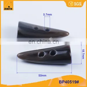 2 Hole Polyester Coat Toggle Horn Buttons BP40519 thumbnail-4
