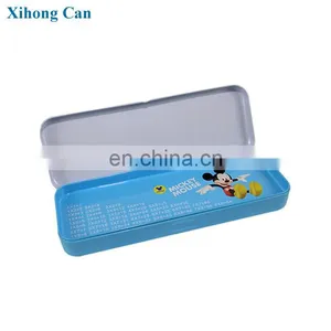 Custom Printed Metal Rectangular Kids Tin Pen Case thumbnail-5