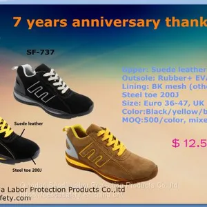 Sport Safety Shoes Fashionable Safety Shoes Rubber and EVA Steel Toe Safety Shoes thumbnail-5