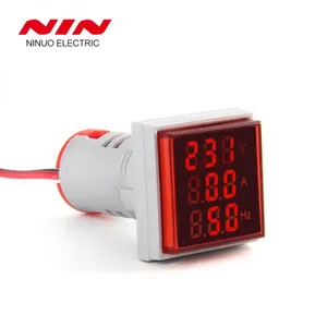 AC V+A+HZ Led Traid Display 22mm AC 0-100A Multifunctional Indicator Ammeter Voltmeter Digital Frequency Meter Equipments thumbnail-3